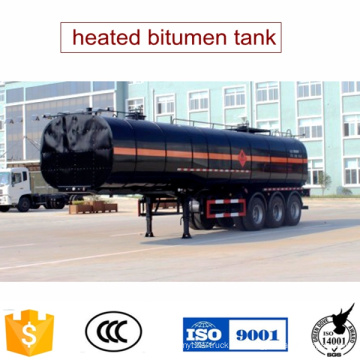 40tons beheizt Bitumen Tank Trailer Asphalt Ausrüstung zum Verkauf